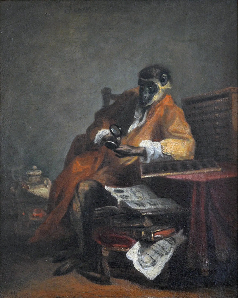 Der Antiquitätenaffe - Jean Siméon Chardin