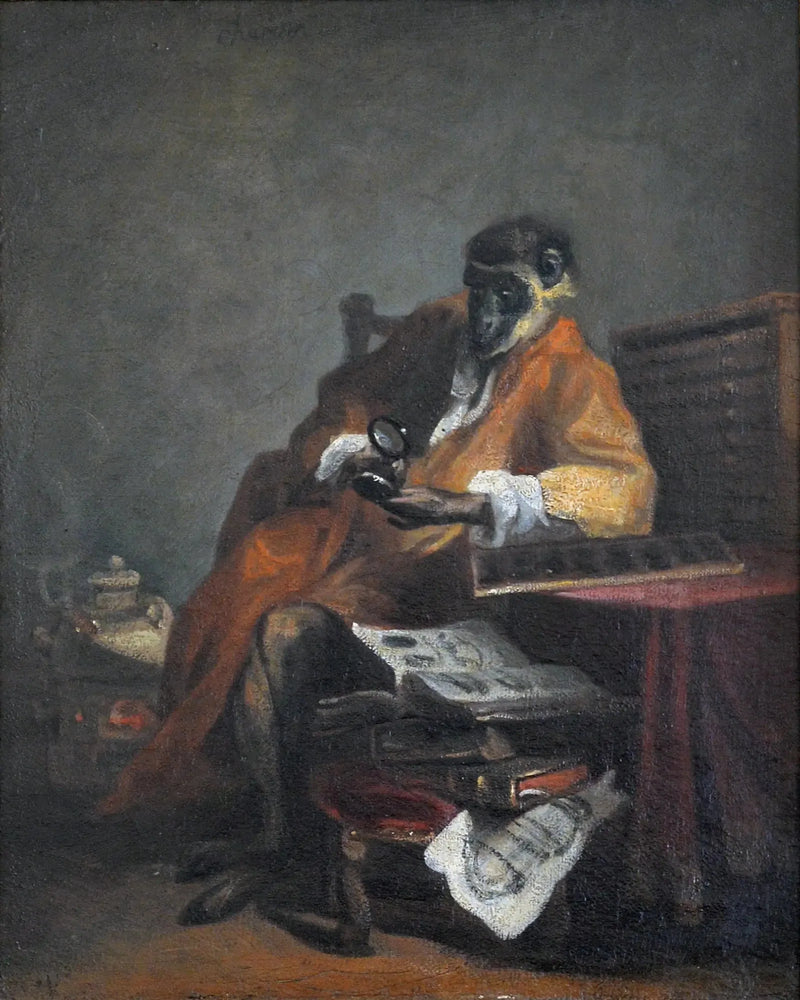 Der Antiquitätenaffe - Jean Siméon Chardin