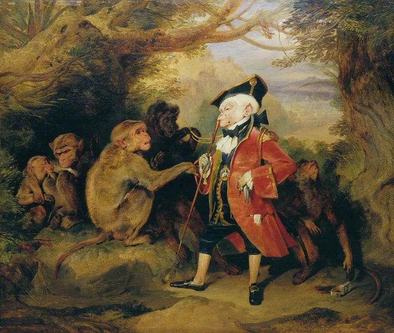 Der reisende Affe - Edwin Henry Landseer