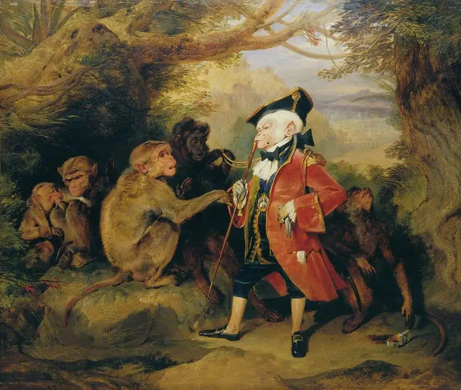 Der reisende Affe - Edwin Henry Landseer