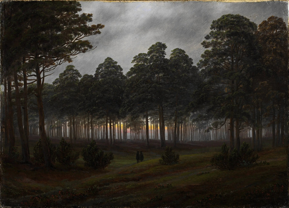 Le Soir - Caspar David Friedrich image 1 reproduction de peinture à l’huile