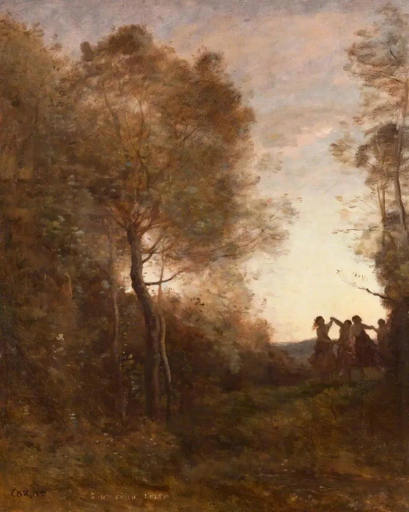 Der Abend – Der Tanz der Nymphen - Jean-Baptiste Camille Corot
