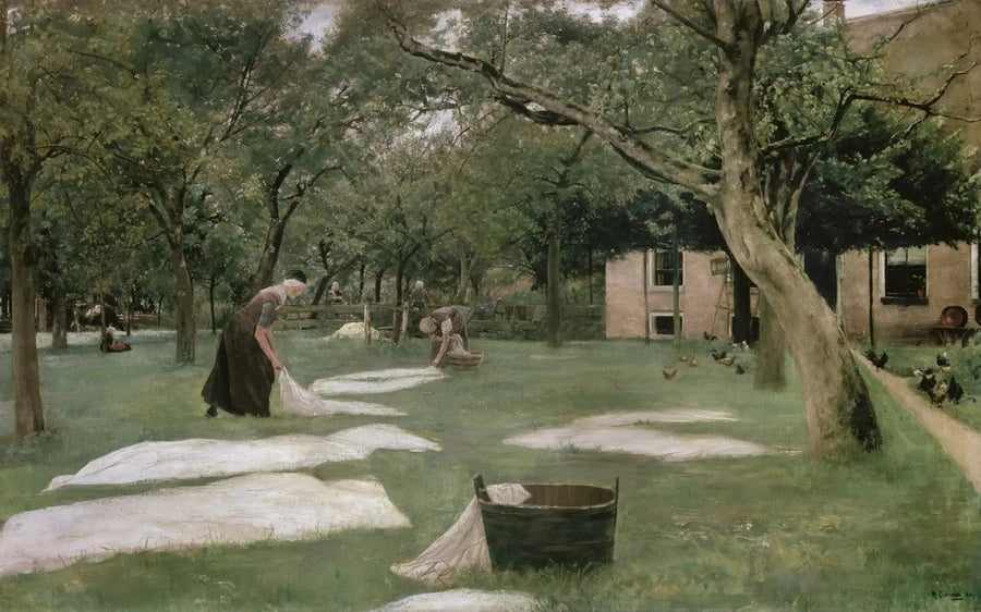 Der bleichende Boden - Max Liebermann