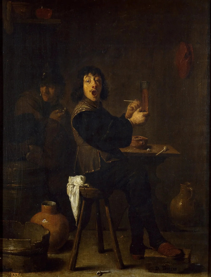 Der fröhliche Soldat - David Teniers der Jüngere