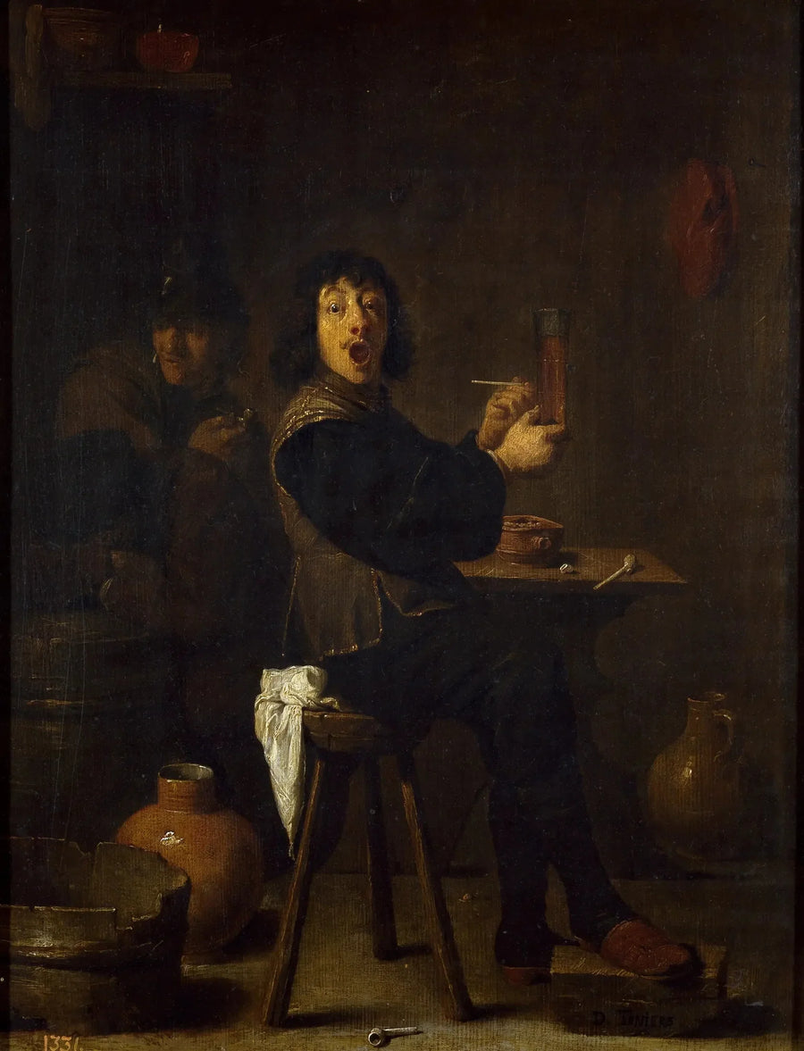 Der fröhliche Soldat - David Teniers der Jüngere