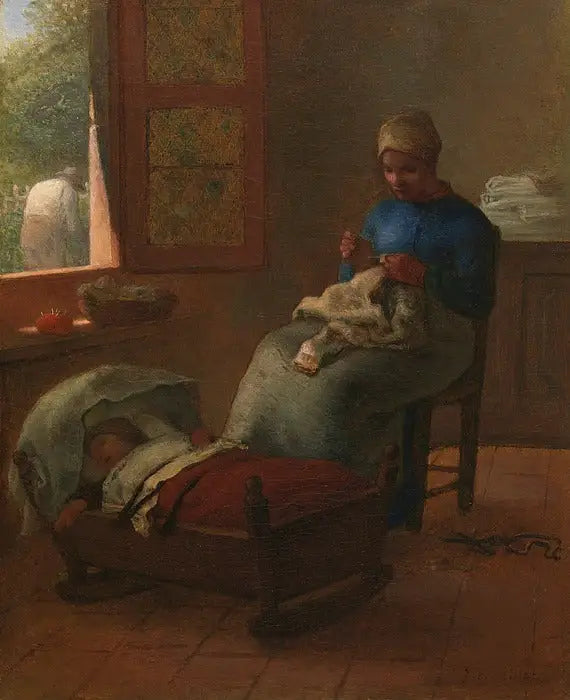 Der Schlaf des Babys - Jean-François Millet