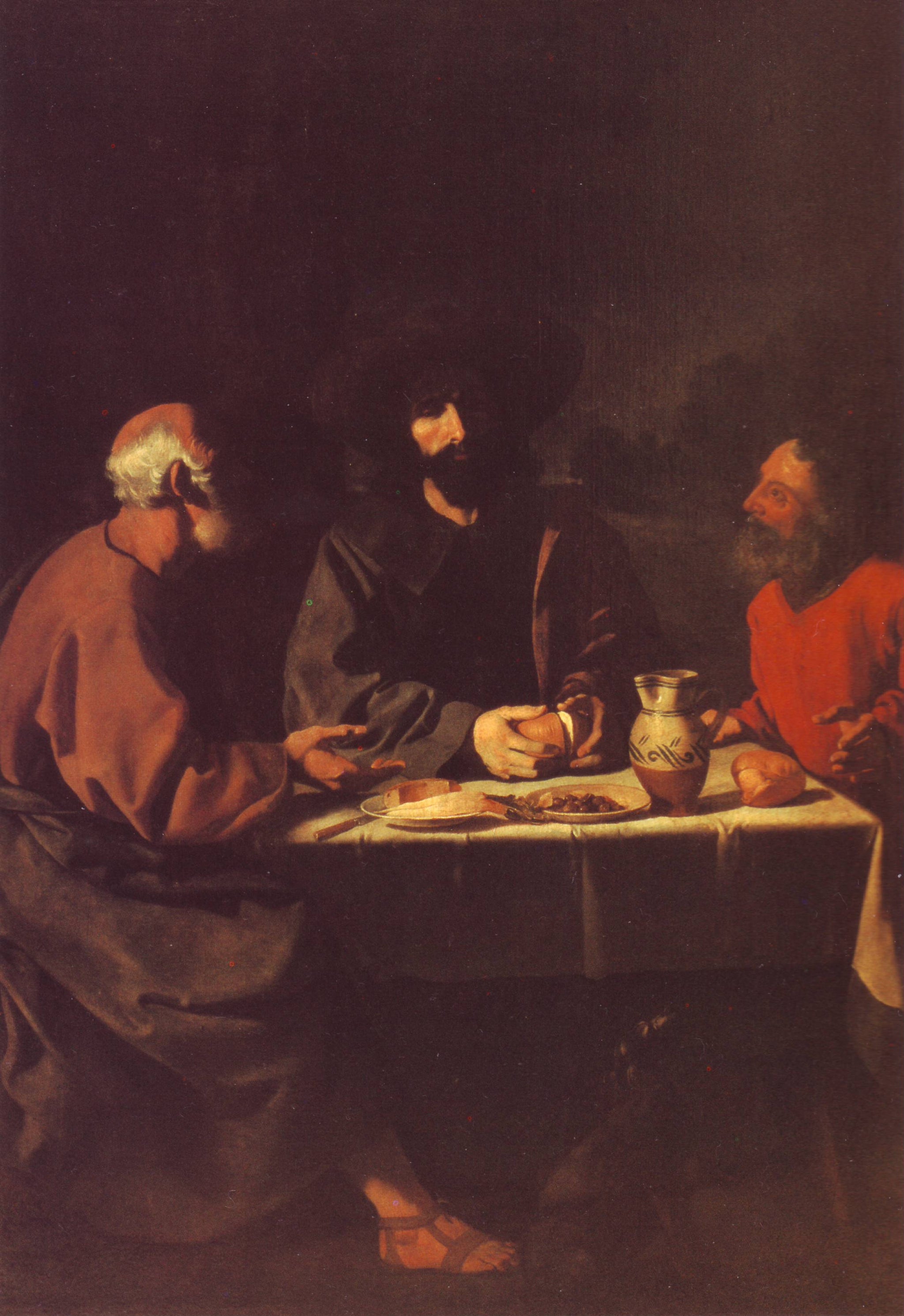 Le Souper à Emmaüs - Francisco de Zurbarán image 1 reproduction artisanale de tableau