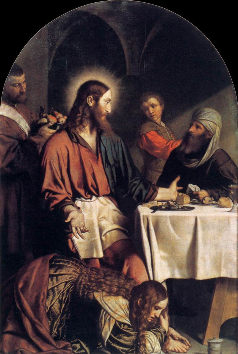 Das Abendessen bei Simon dem Pharisäer - Alessandro Bonvicino