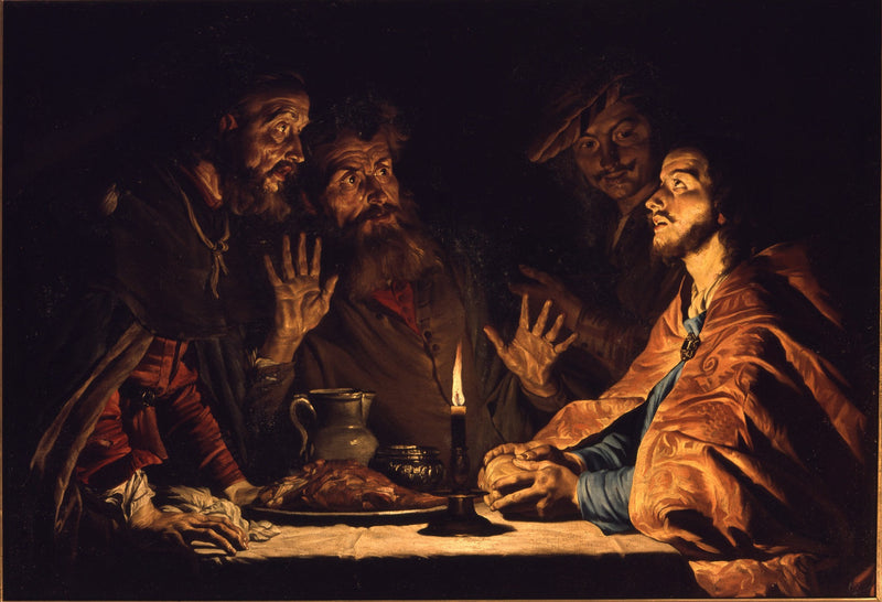 Das Abendessen bei Emmaus - Gerrit van Honthorst
