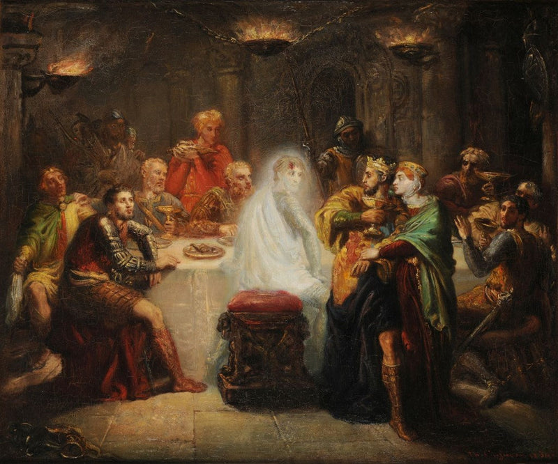 Der Geist von Banquo - Théodore Chassériau