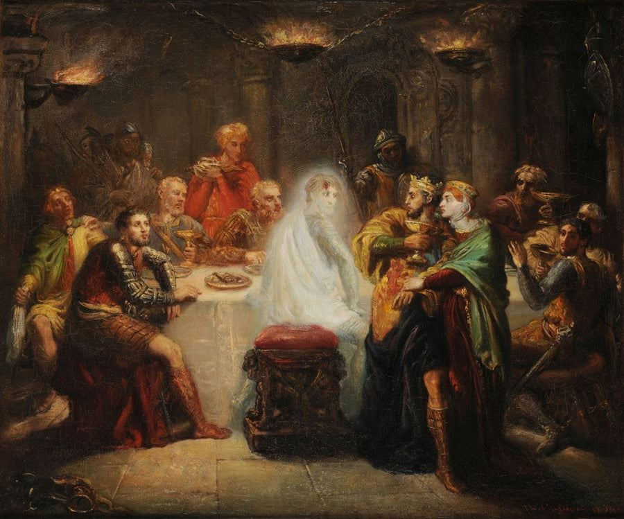 Der Geist von Banquo - Théodore Chassériau
