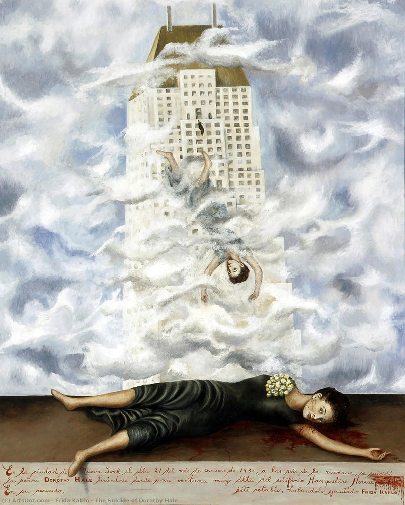 Der Selbstmord von Dorothy Hale - Frida Kahlo