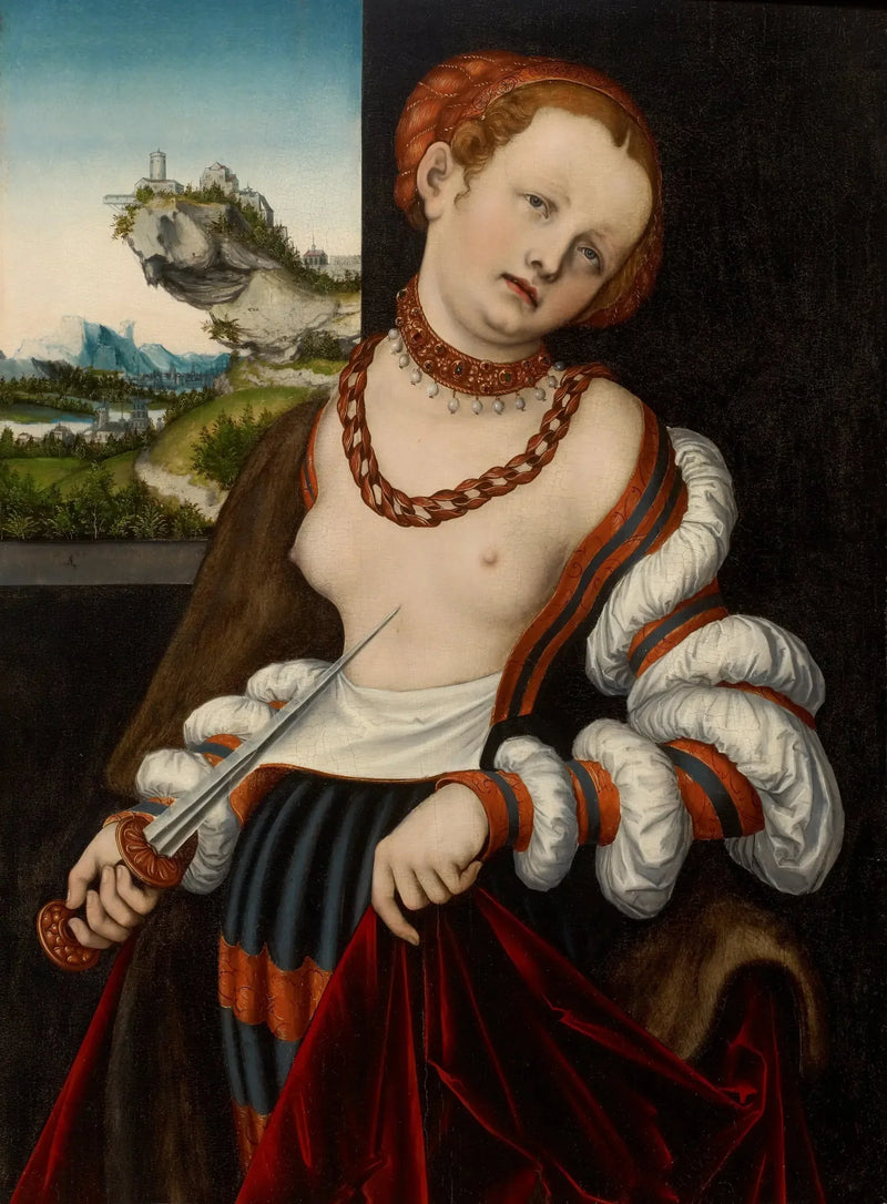 Der Selbstmord von Lucretia - Lucas Cranach der Ältere
