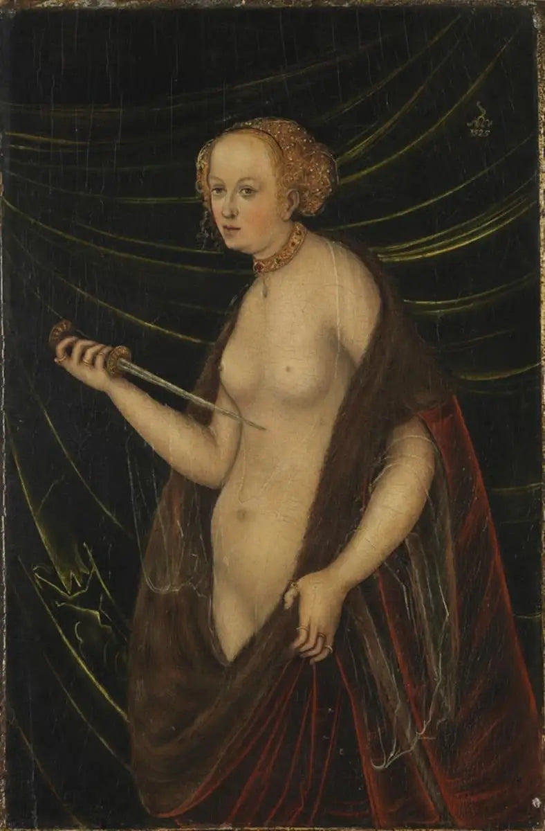 Der Selbstmord von Lucretia - Lucas Cranach der Ältere
