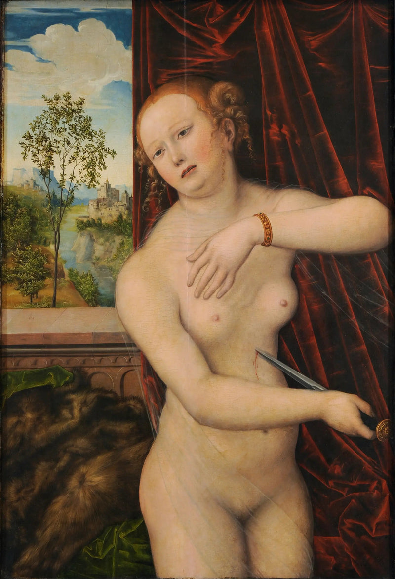 Der Selbstmord von Lucretia - Lucas Cranach der Ältere