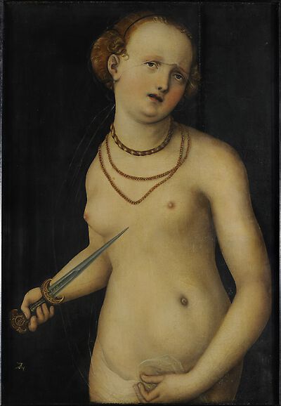 Der Selbstmord von Lucretia - Lucas Cranach der Ältere