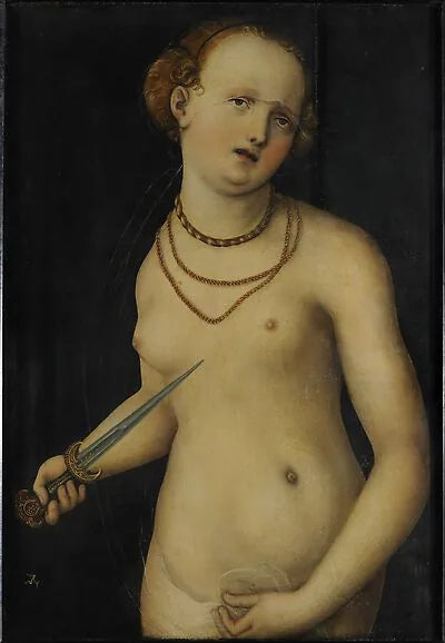 Der Selbstmord von Lucretia - Lucas Cranach der Ältere