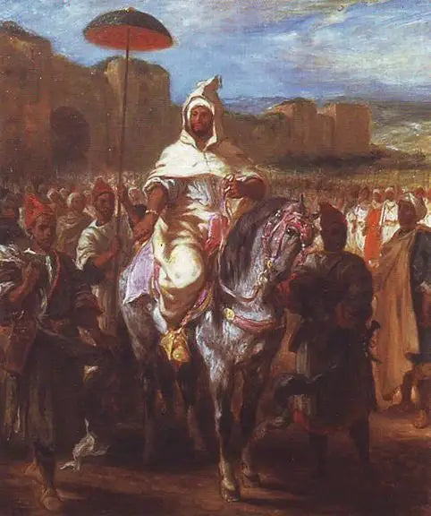 Der Sultan von Marokko umgeben von seiner Garde - Eugène Delacroix