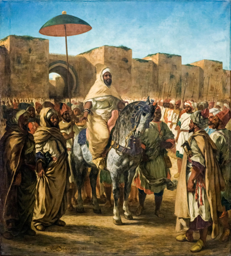 Der Sultan von Marokko - Eugène Delacroix