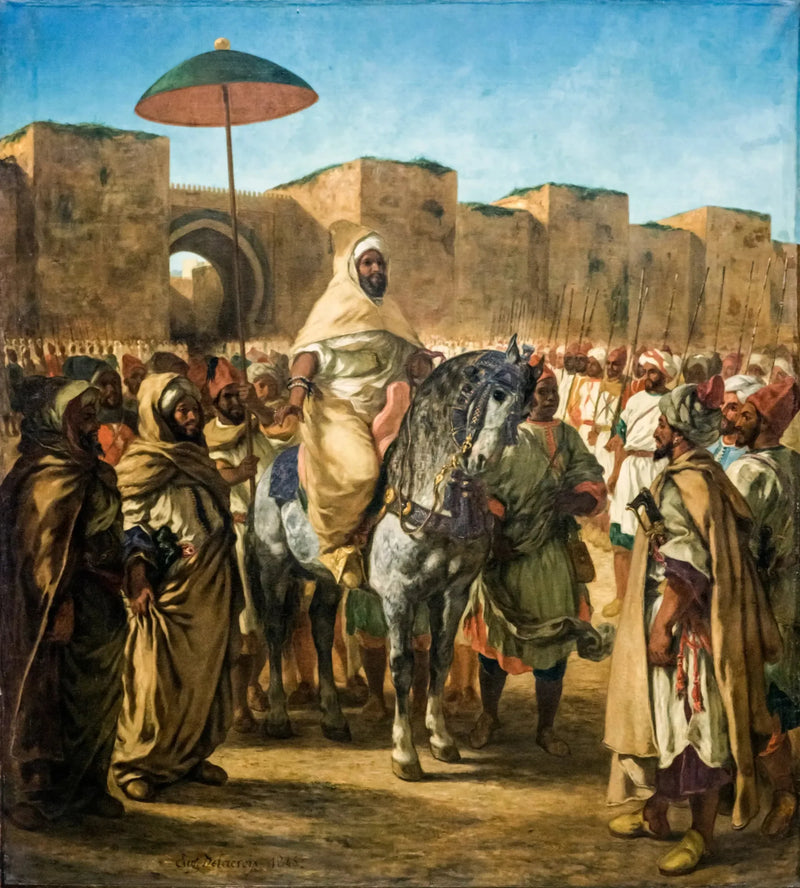 Der Sultan von Marokko - Eugène Delacroix