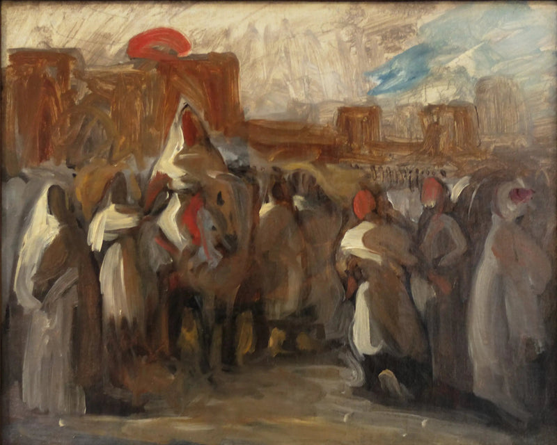 Der Sultan von Marokko Moulay Abd-er-Rahmane empfängt den Grafen von Mornay, den Botschafter Frankreichs - Eugène Delacroix