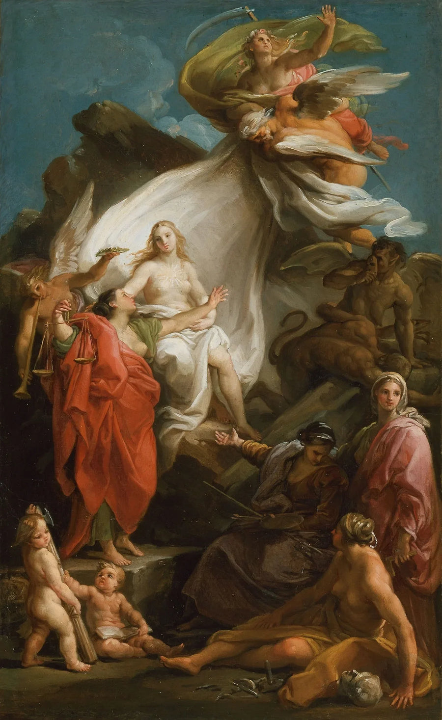 Die Zeit enthüllt die Wahrheit - Pompeo Batoni
