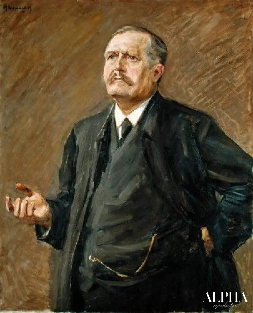 Le théologien et le politicien social, Friedrich Naumann (1860-1919) - Max Liebermann - Reproductions de tableaux et peintures haut de gamme