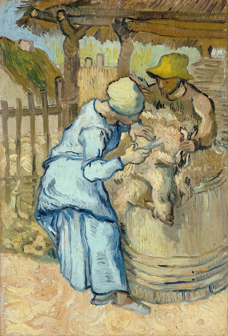 Der Schafscherer (nach Millet) - Vincent van Gogh