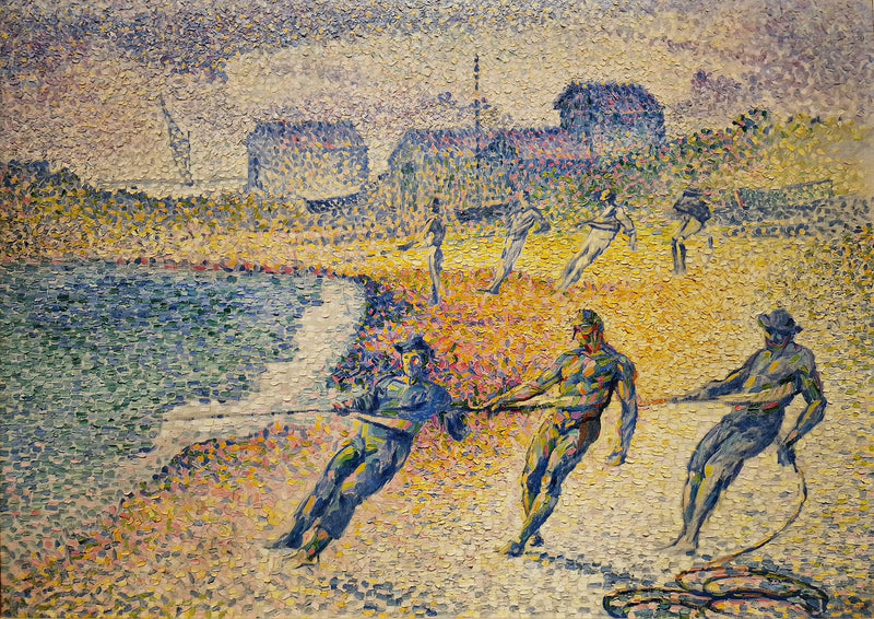 Der Transport der Netze - Henri-Edmond Cross