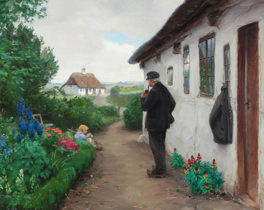 Der Fernfahrer Chr. Larsen aus Jyllinge. - H. A. Brendekilde