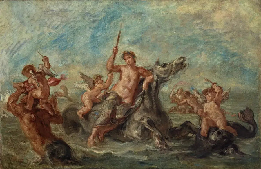 Der Triumph der Amphitrite - Eugène Delacroix