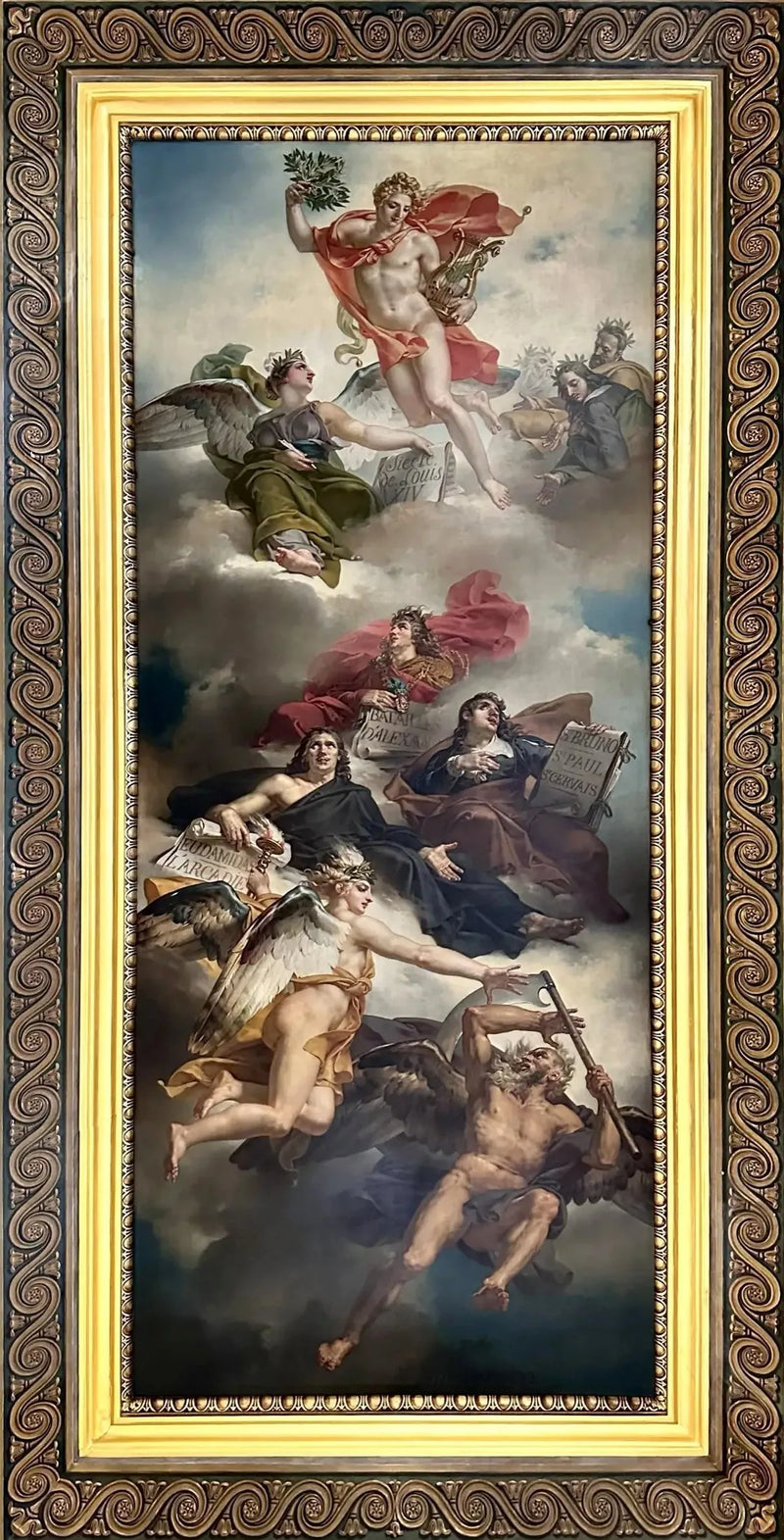 Der Triumph der französischen Malerei : Apotheose von Poussin, von Le Sueur und von Le Brun - Charles Meynier