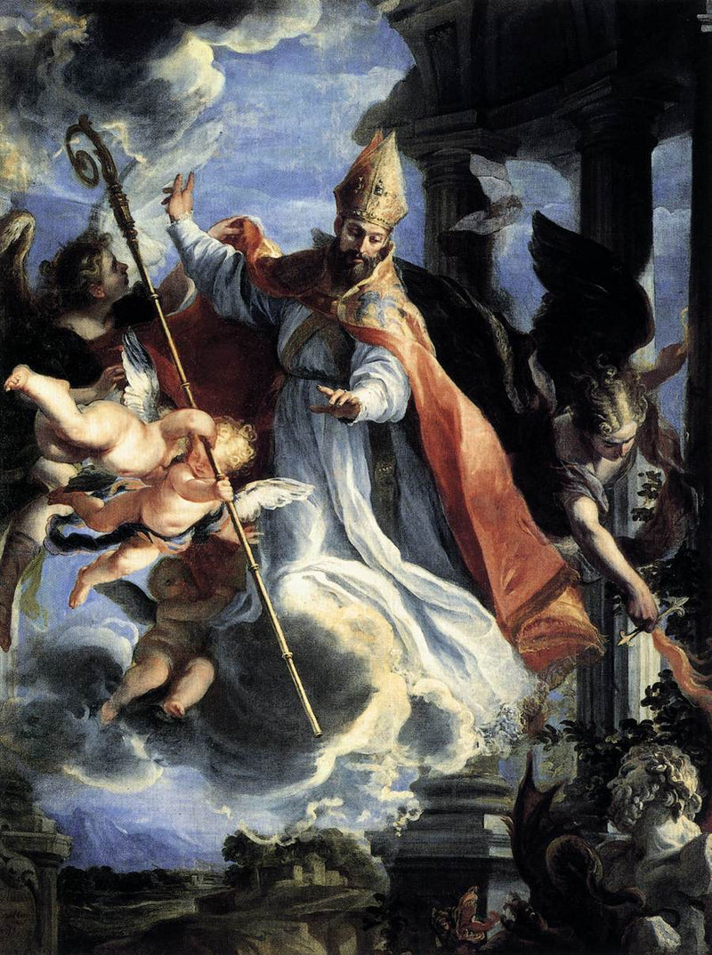Der Triumph des heiligen Augustinus - Claudio Coello