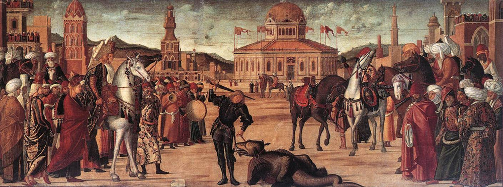 Le Triomphe de saint Georges - Vittore Carpaccio image 1 copie peinte à la main à l’huile