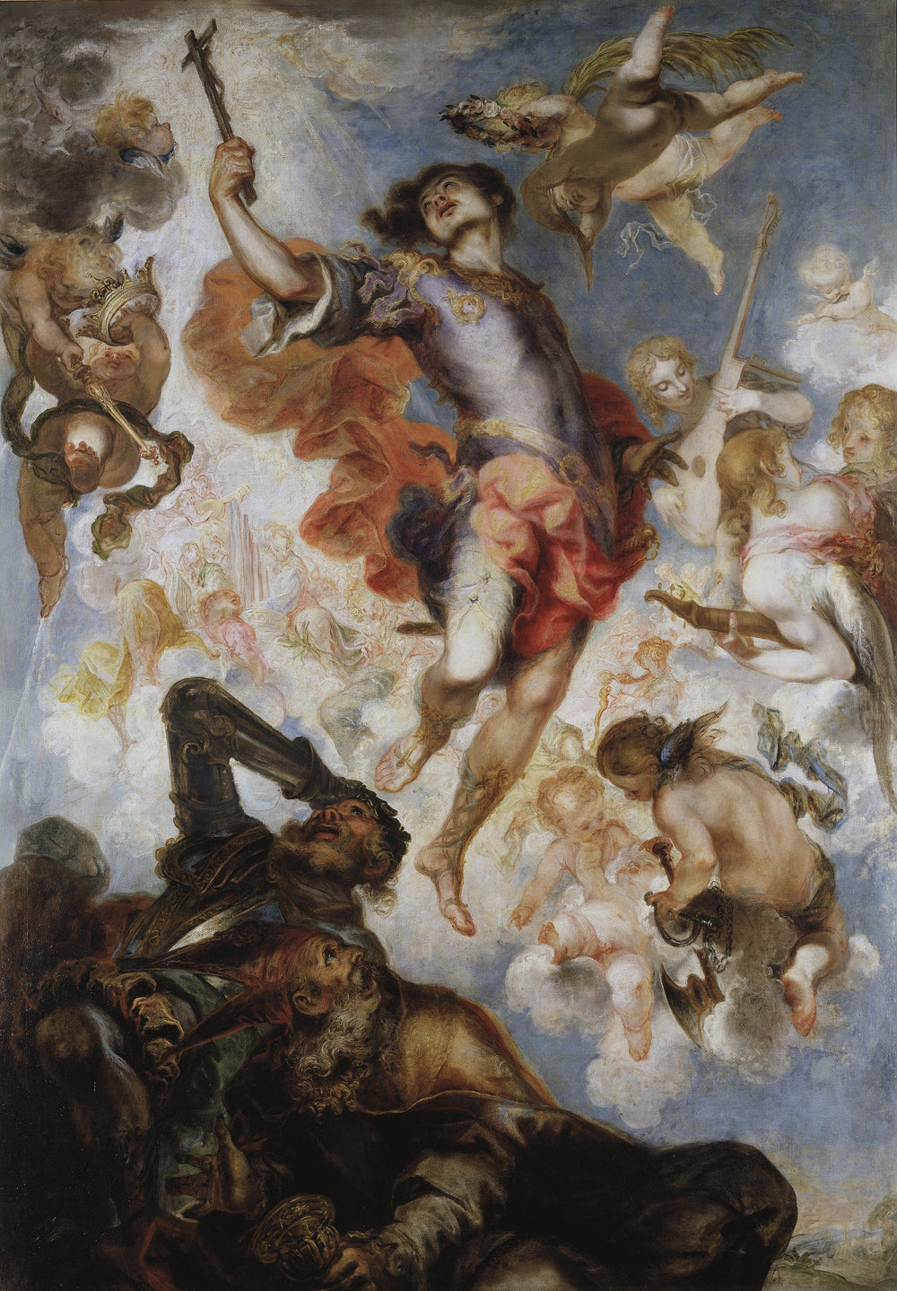 Le triomphe de saint Herménégile - Francisco Herrera the younger image 1 reproduction artisanale de tableau