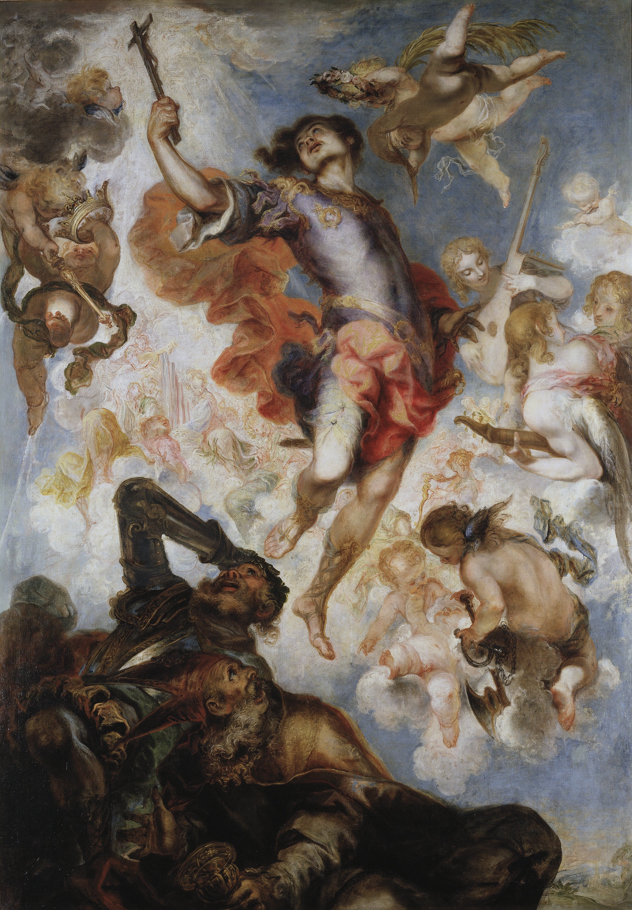 Le triomphe de saint Herménégile - Francisco Herrera the younger image 1 reproduction artisanale de tableau