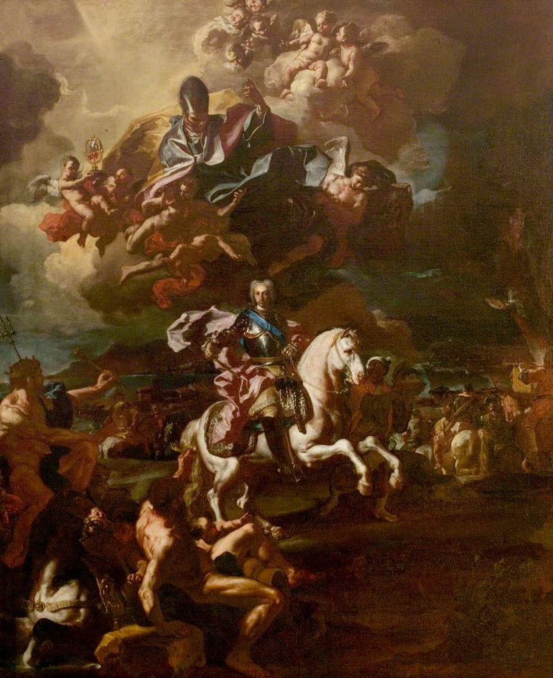 Der Triumph von König Charles III. am Sitz von Gaeta - Francesco Solimena