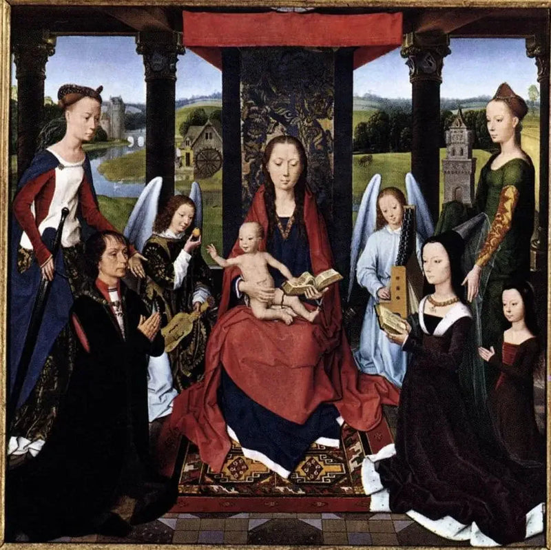Das Triptychon Donne (mittleres Paneel) - Hans Memling