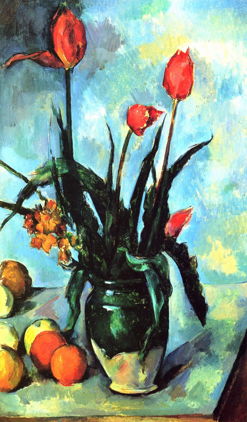 Die Tulpenvase - Paul Cézanne