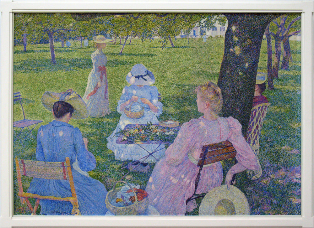 Le verger - Théo van Rysselberghe image 1 reproduction de peinture à l’huile
