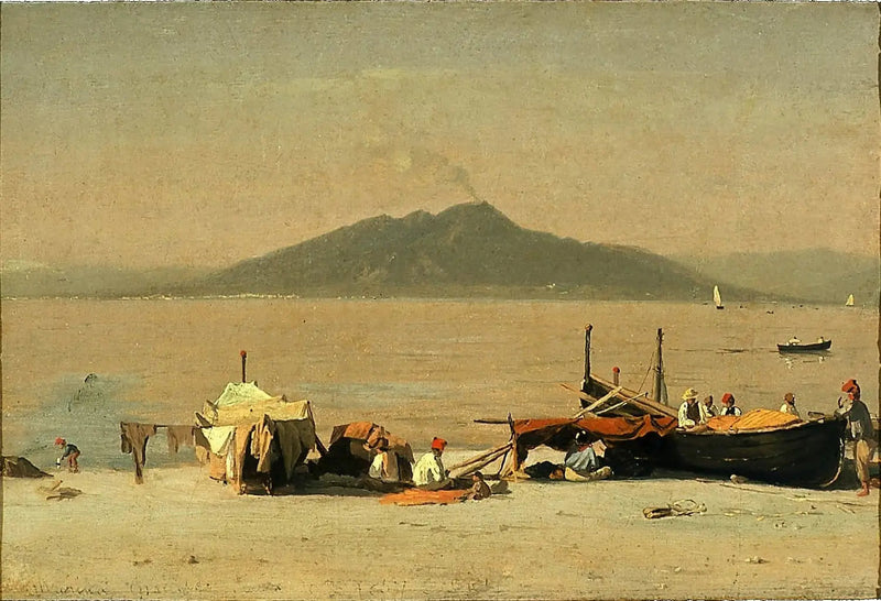 Der Vesuv von Marina Grande, Capri - Sanford Robinson Gifford