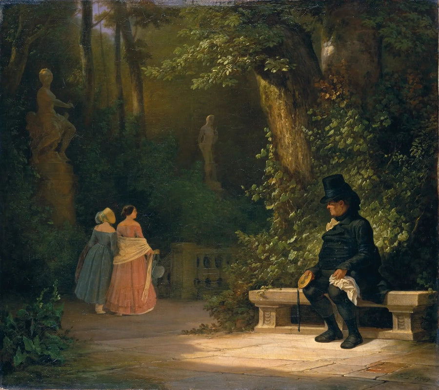 Der Witwer - Carl Spitzweg