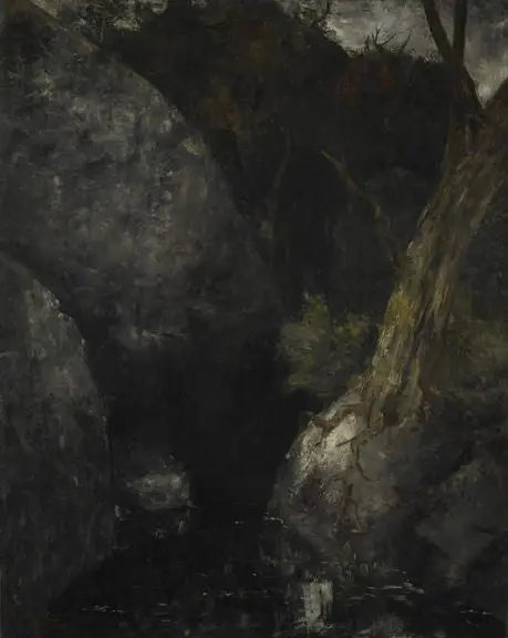 Der alte Baum in der Schlucht - Gustave Courbet