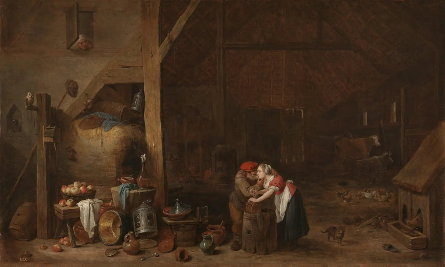 Der alte Mann und die Magd - David Teniers der Jüngere