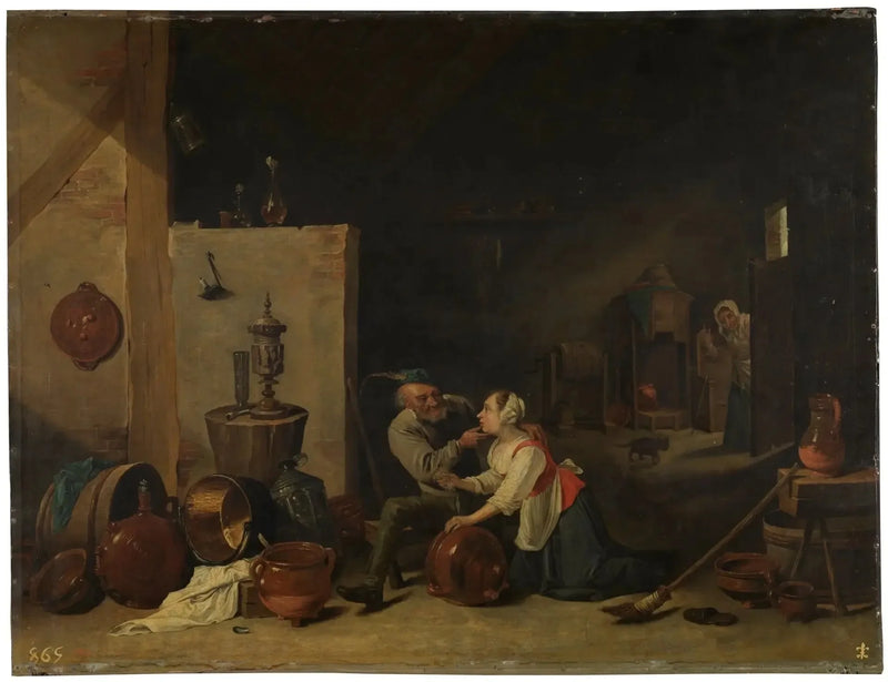 Der alte Mann und die Magd - David Teniers der Jüngere