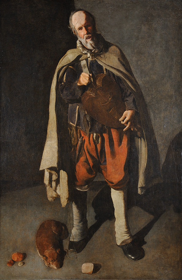 Der alte Mann mit Hund - Georges de La Tour