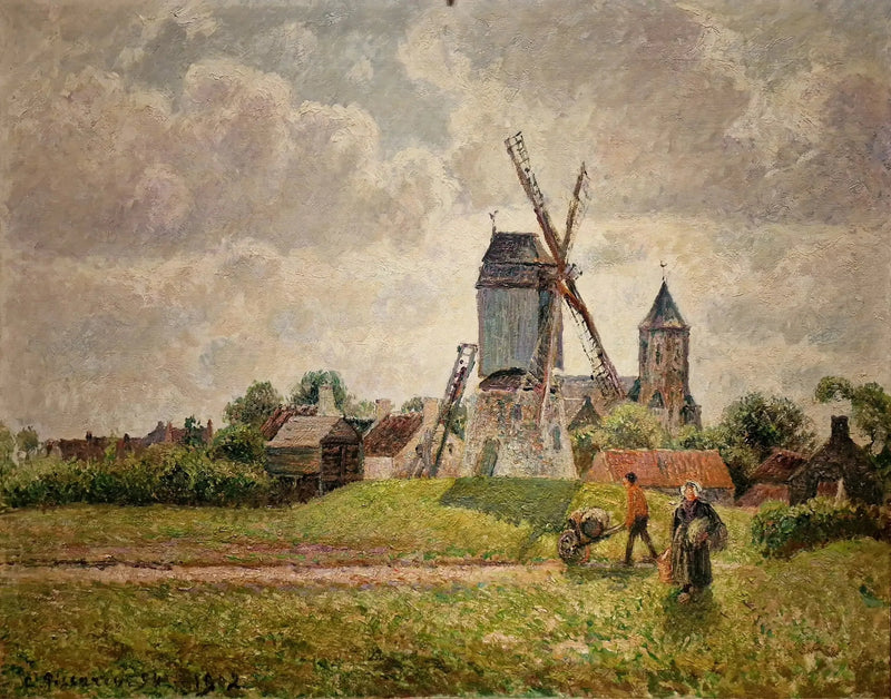 Die alte Mühle von Knokke - Camille Pissarro