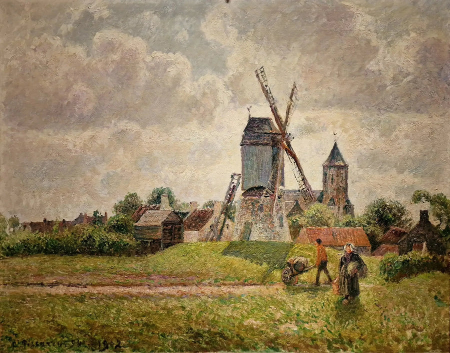 Die alte Mühle von Knokke - Camille Pissarro