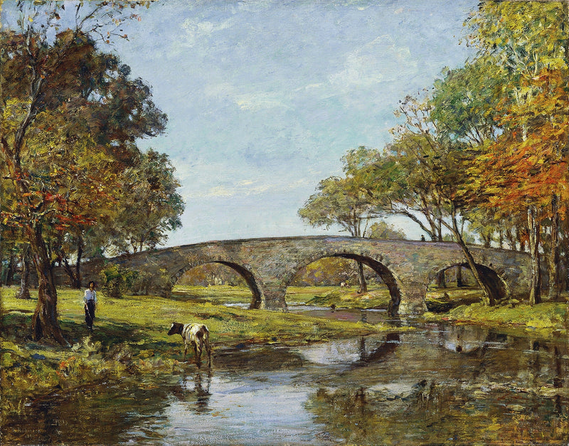 Die alte Brücke - Theodore Robinson