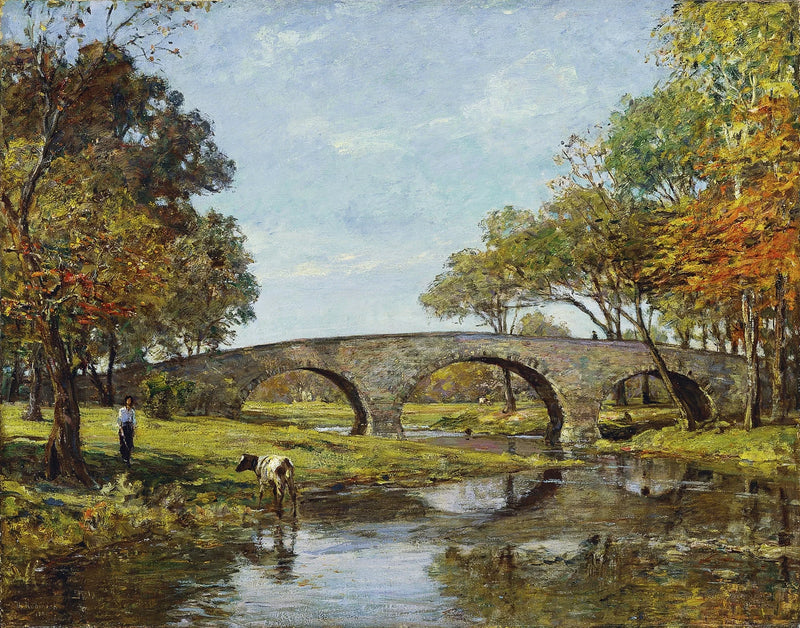 Die alte Brücke - Theodore Robinson